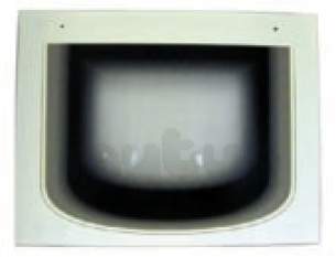 Indesit Domestic Spares -  Hotpoint 6203258 Door Glass M-o White
