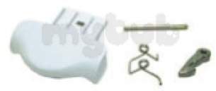 Indesit Domestic Spares -  Ariston C00049411 Door Handle Kit White