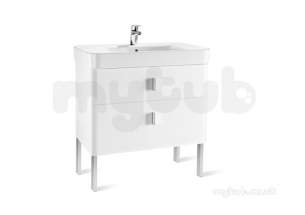 Roca Furniture and Vanity Basins -  Senso Square 20 850mm Basin Unit Black