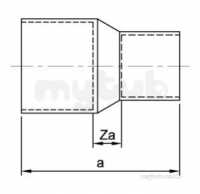Endex End Feed Fittings -  Endex N1r Reducing Coupling 54x35