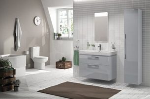 Twyford Mid Market Ware -  Energy Semi Pedestal For Hr Basins White