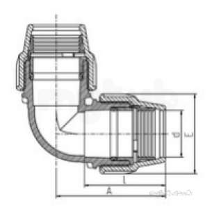 Plasson Fittings -  90mm Plasson 90 Deg Elbow 7050 87050kk0