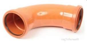 Polypipe Underground Drainage -  160mm X 87.5deg Bend D.socket Ug611