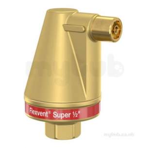 Flamco Sealed System Equipment -  Flexcon Flexvent Super 1/2 Inch Auto Airvent