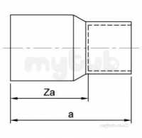 Endex End Feed Fittings -  Pegler Yorkshire Endex N6 Reducer 28x10