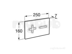 Roca Sanitaryware and Accessories -  Pl6 Dual Operating Panel Grey Laquer