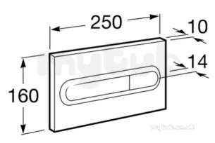 Roca Sanitaryware and Accessories -  Pro Operating Plate P1 Dual Chrome