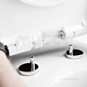 Twyford Mid Market Ware -  E100 Rnd Seat Qck Release S/c Hinge Wht