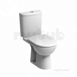 Twyford Mid Market Ware -  E100 Round Cistern Bsio Pb 4/2.6l White