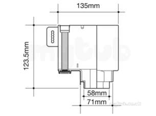 Osma Above Ground Drainage -  8t808w White 111mm Stopend Outlet Rh