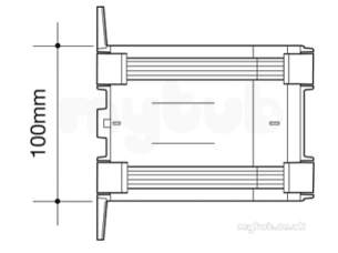Osma Above Ground Drainage -  8t809b Black 111mm Gutter Union 8t809 B