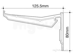Osma Above Ground Drainage -  8t849b Black 111mm Gutter Hanging Brackt