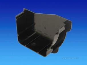 Osma Above Ground Drainage -  8t850b Black 111mm Stopend Internal Rh
