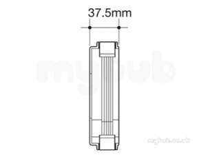 Osma Above Ground Drainage -  8t841b Black 111mm Stopend External Lh