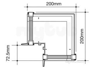 Osma Above Ground Drainage -  8t853b Black 111mm Gutter 90 Deg Ext