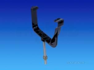 Osma Above Ground Drainage -  8t894b Black 111mm Bow And Pin R And F Brackets