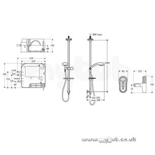 Ideal Standard Showers -  Ideal Standard Trevi Logical B/connect Pump Therm Showr L6842aa