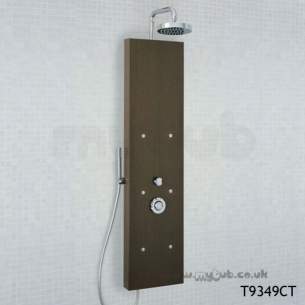 Ideal Standard Showers -  Ideal Standard Trevi T9349 Zena Shower Totem Lt/grn Glass