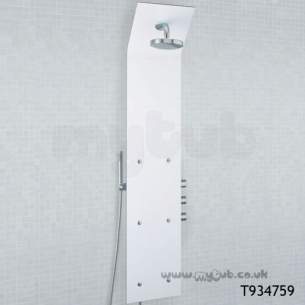 Ideal Standard Showers -  Ideal Standard Trevi T9347 Bop375 Shower Totem Ice Grey