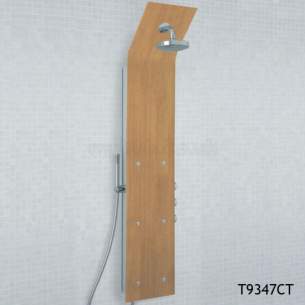 Ideal Standard Showers -  Ideal Standard Trevi T9348 Bop375 Crnr Shower Totem Wood