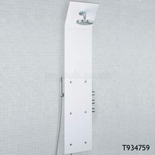 Ideal Standard Showers -  Ideal Standard Trevi T934859 Bop375 Crnr Shower Totem Metl