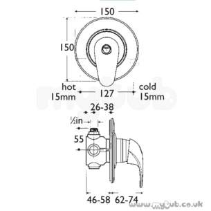 Ideal Standard Showers -  Ideal Standard Trevi Blend Shower Inc Exp Kit 3fhs Cp