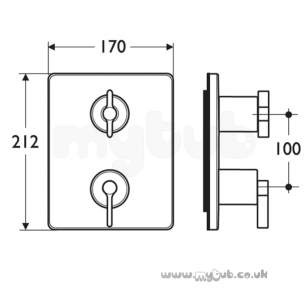 Ideal Standard Brassware -  Ideal Standard Is A3642aa Silver Flush Plate Cp