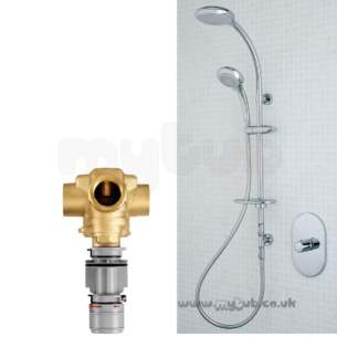 Ideal Standard Showers -  Ideal Standard Ascari Dual Therm M/shadow Ilv Kit Cp