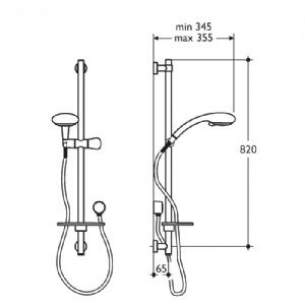 Ideal Standard Showers -  Ideal Standard Moonshadow L7060 Shower Kit Sc Sf Chrome Plated Replaced L7060aa