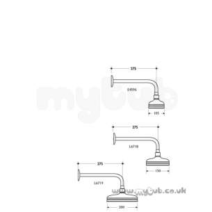 Ideal Standard Showers -  Ideal Standard Trevi E4596 4 Inch Traditional Fixed Head Cp