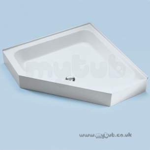 Ideal Standard Space -  Ideal Standard Space E7084 800mm 5-sided Shower Tray Wh
