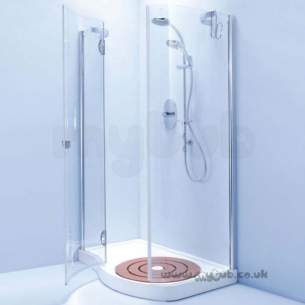 Trevi Shower Enclosures -  Ideal Standard Bliss L8929 Contour Enclosure Left Hand Silver L8929aa