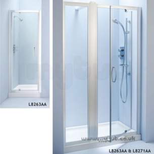 Ideal Standard Jado Showering -  Ideal Standard Joy L8263aa 800mm Pvt Door Slv/cl