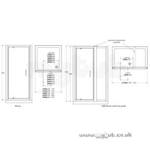 Ideal Standard Jado Showering -  Ideal Standard Joy L8263aa 800mm Pvt Door Slv/cl