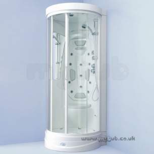 Trevi Shower Enclosures -  Armitage Shanks Idea T9211 C90 H/massage Cubicle Gy/wh