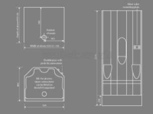 Coram Shower Pods -  Coram Ca8080nw Alcove Shower Pod Chrome Plated Door Only