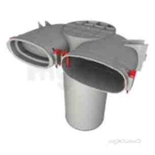 Aidelle Flue Dilution Fans -  54mm/125mm Ceiling Plenum For Vve Conn