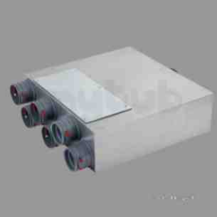 Aidelle Flue Dilution Fans -  6port Inline Dist Box 125mm X 75mm Round