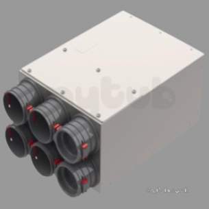 Aidelle Flue Dilution Fans -  6port Dist Box Narrow 125mm X 75mm Conns