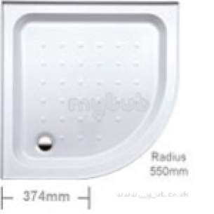 Coram Waterguard Shower Trays -  Coram 900mm 1-w/g 2u Quad Tray 2-pt Mc