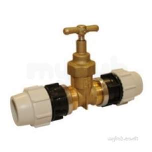 Plasson Gunmetal Valves and Fittings -  50mm Plasson B/ground Stoptap 9048a