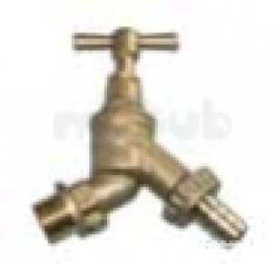 Plasson Gunmetal Valves and Fittings -  G/m Bib Tap- Double Check Valve 9056 1/3
