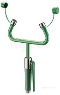Delabie Safety Eye Wash -  Delabie Dual Safety Wall Mounted Eye Wash Spray