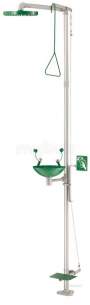 Delabie Safety Eye Wash -  Delabie Safety Free Standing Eye Wash And Shower Combination