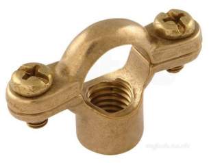 Single Pipe Rings and Backplates M10 -  22mm M10 Brass Single Pipe Ring Mr22