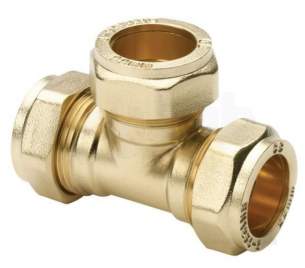 Plumb Center Compression Fittings -  Pegler Yorkshire Cb Comp 10mm Equal Tee