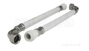 John Guest Speedfit Pipe and Fittings -  S/fit15mm X 1/2 Bsp Elb 300mm Wh Pvc Hose