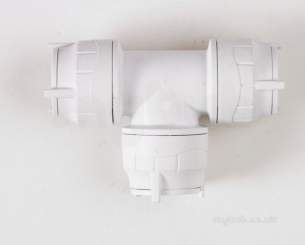 Polypipe Polyplumb Polyfit -  10mm Polyfit Equal Tee White 10 Fit210