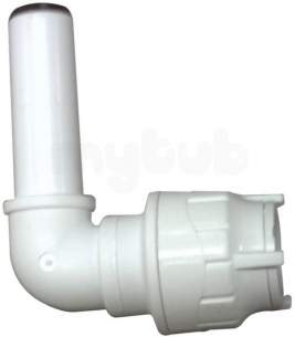 Polypipe Polyplumb Polyfit -  15mm Polyfit Spigot Elbow White 10