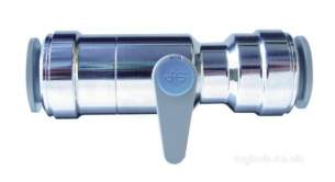 John Guest Speedfit Pipe and Fittings -  Speedfit 22mm Service Valve And Handle Cp